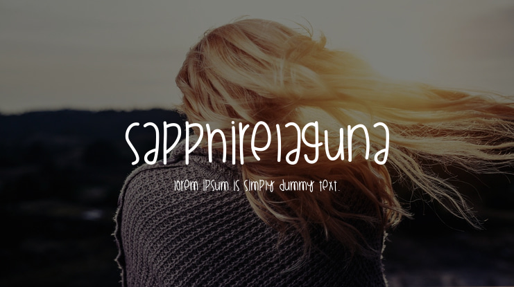 SapphireLaguna Font
