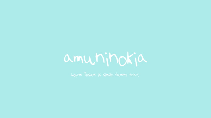 amuninokia Font