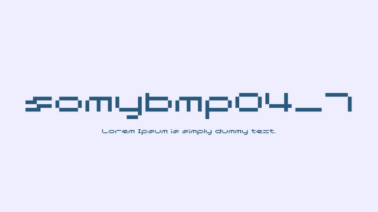 somybmp04_7 Font