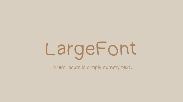 LargeFont Font