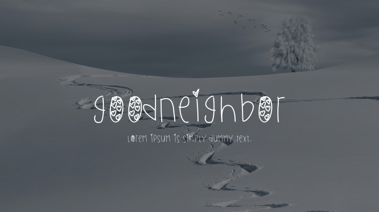 GoodNeighbor Font