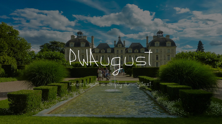 PWAugust Font Family