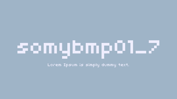 somybmp01_7 Font