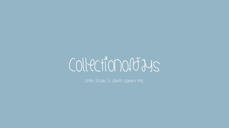 CollectionOfJays Font