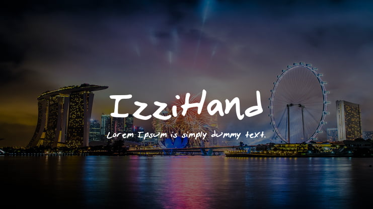 IzziHand Font