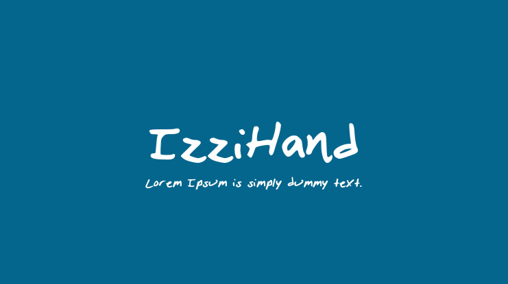 IzziHand Font