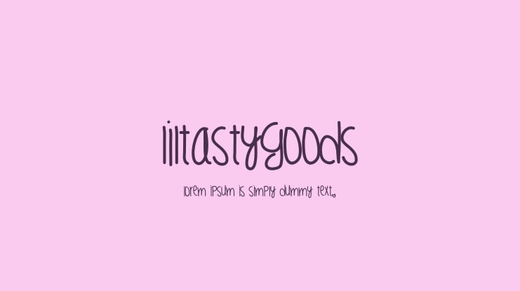 LilTastyGoods Font