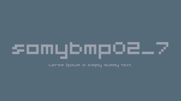 somybmp02_7 Font