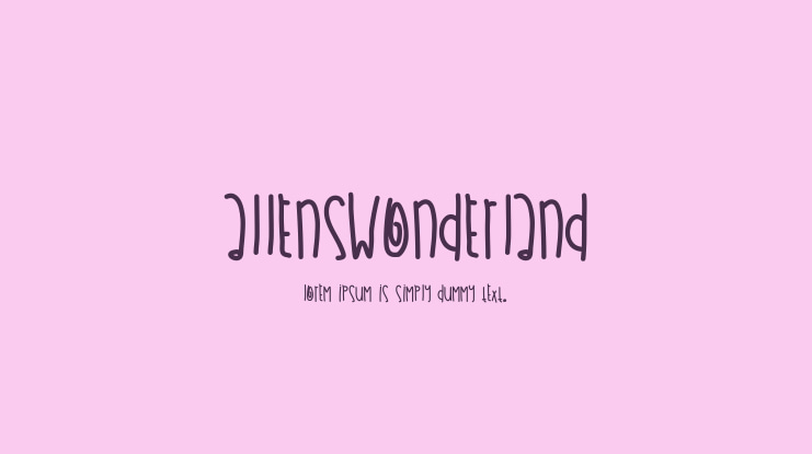 AllensWonderland Font