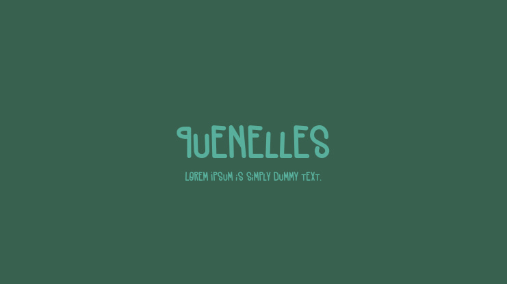 Quenelles Font