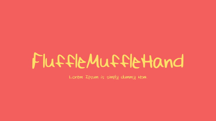 FluffleMuffleHand Font