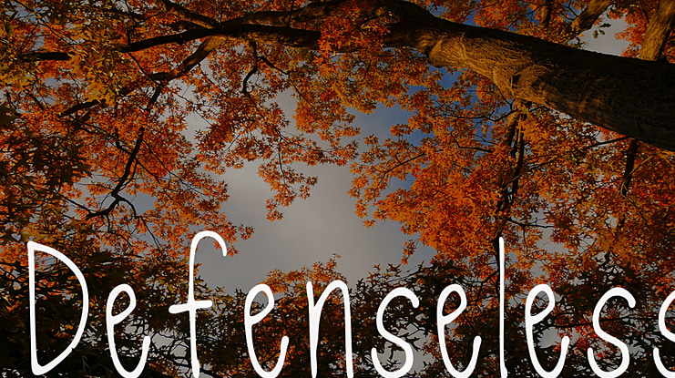 Defenseless Font