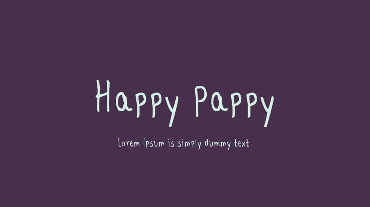 Happy Pappy Font