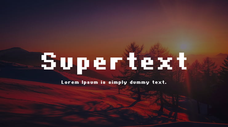 Supertext Font Family