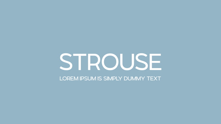 Strouse Font