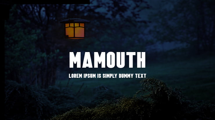 Mamouth Font
