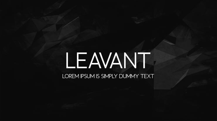 Leavant Font