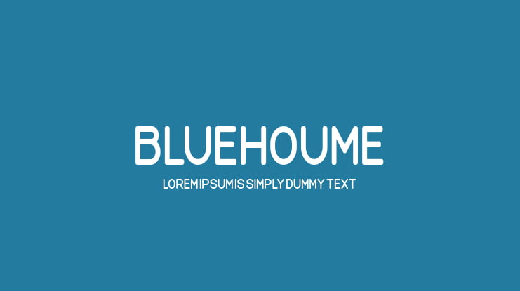 Bluehoume Font