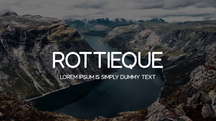 Rottieque Font
