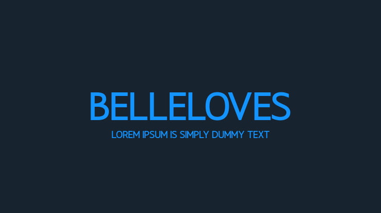 Belleloves Font