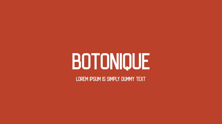 Botonique Font