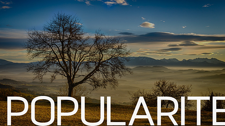 Popularite Font