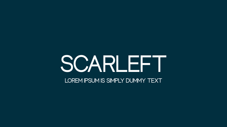 Scarleft Font