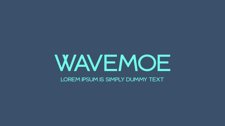 Wavemoe Font