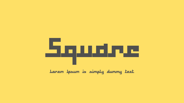 Square Font Family