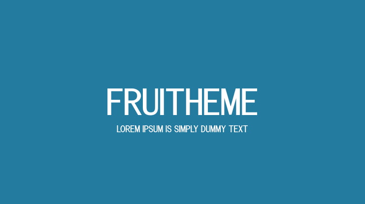 Fruitheme Font