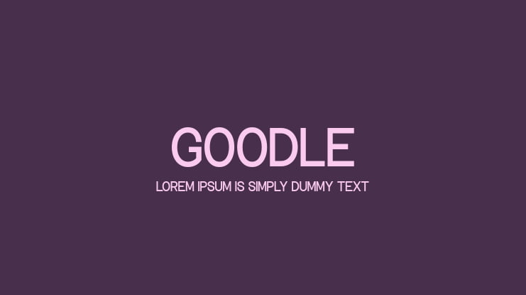 Goodle Font