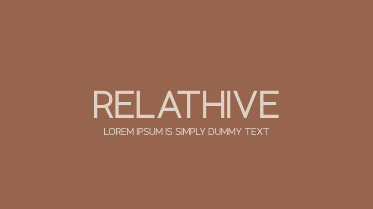 Relathive Font