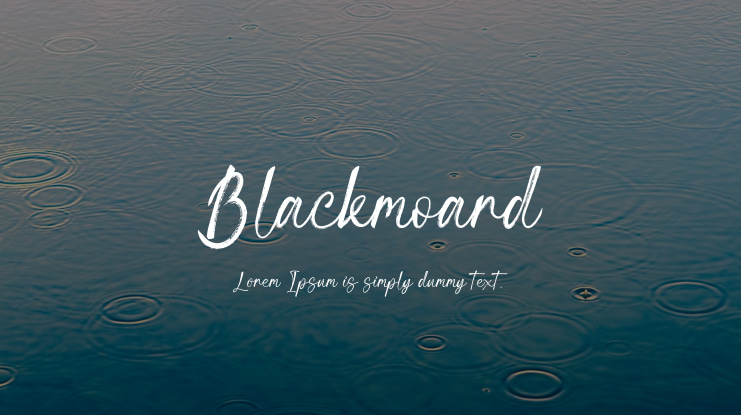 Blackmoard Font