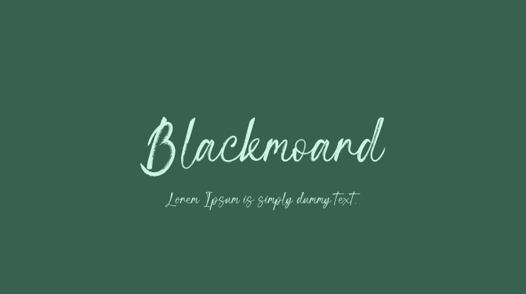 Blackmoard Font