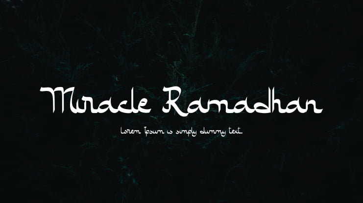 Miracle Ramadhan Font