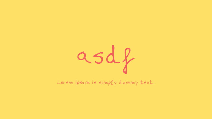 asdf Font