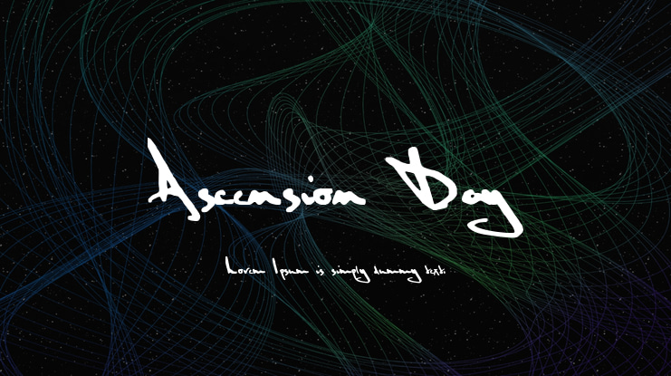 Ascension Day Font
