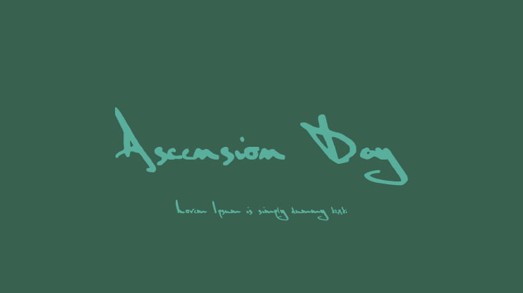 Ascension Day Font