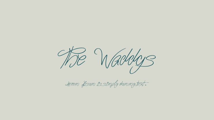 The Waddys Font
