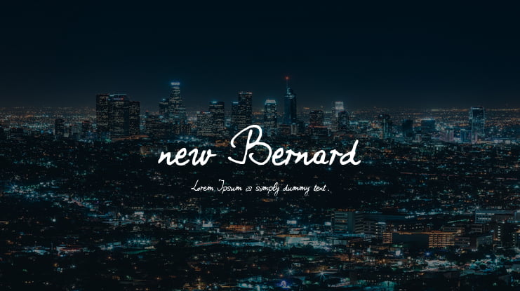 new Bernard Font