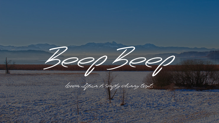 Beep Beep Font