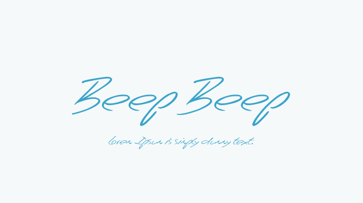 Beep Beep Font