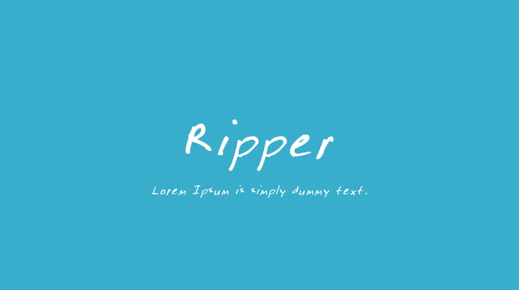 Ripper Font