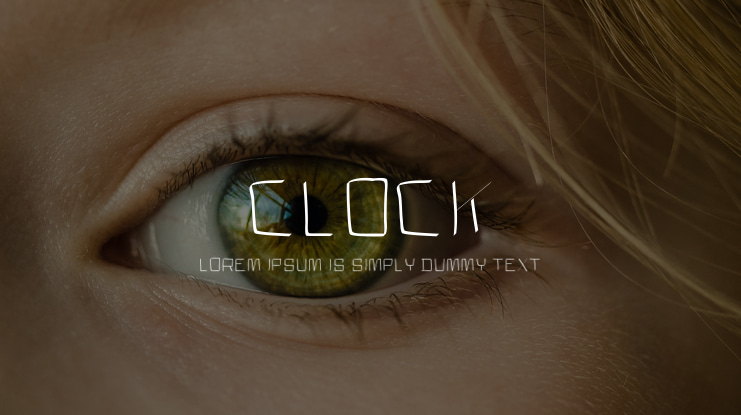 CLOCK Font