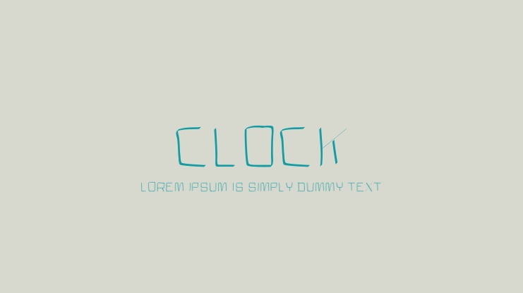 CLOCK Font