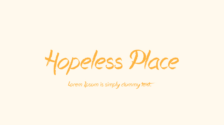 Hopeless Place Font