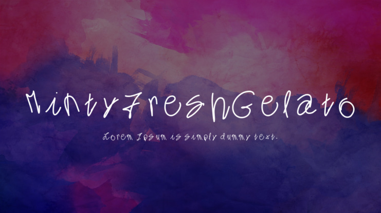 MintyFreshGelato Font