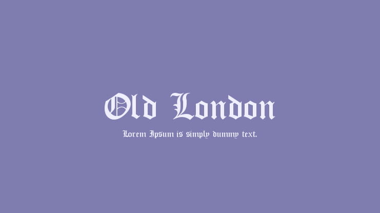 Old London Font Family