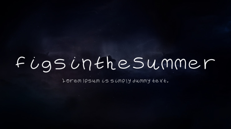 FigsintheSummer Font