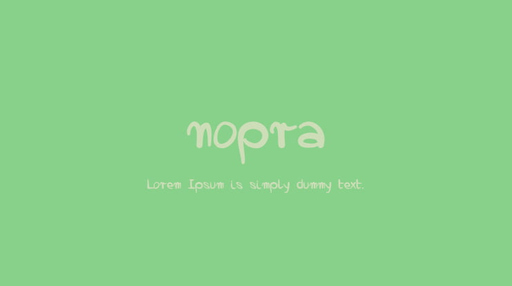 nopra Font